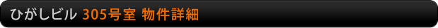 ひがしビル　305号室物件詳細